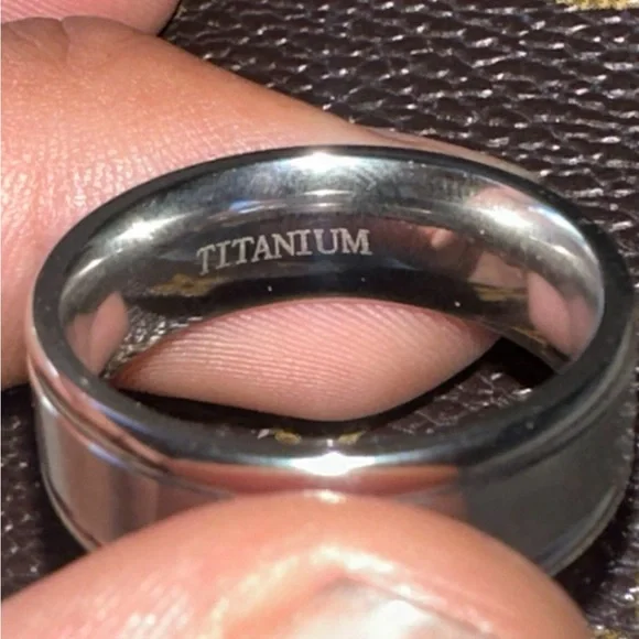 Mens Super Premium Solid Titanium Ring Unisex Sizes 9 - 12